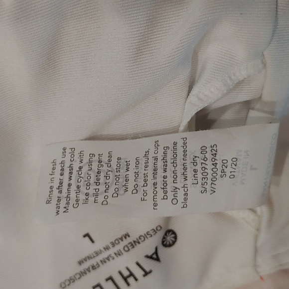 Athleta Daybreak Tropic Scoop Adjustable Strap Bikini Top Size Large - Picture 9 of 9